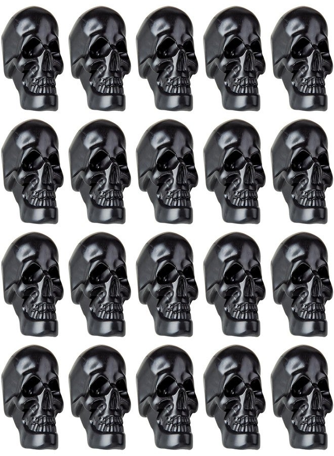 SUNREEK 20 Pieces Halloween Skulls, Realistic Looking Skulls Human Skeleton Head Skull for Halloween Bar Home Table Decoration (0.8 * 0.9 * 1.4 Inches) - Image 1